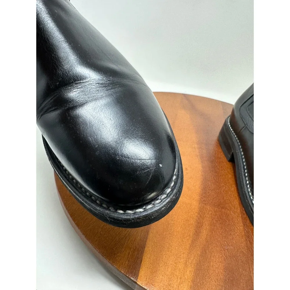 Thursday Boot Co Leather Chelsea Boots Mens Size 11.5 Black Pull on Preppy